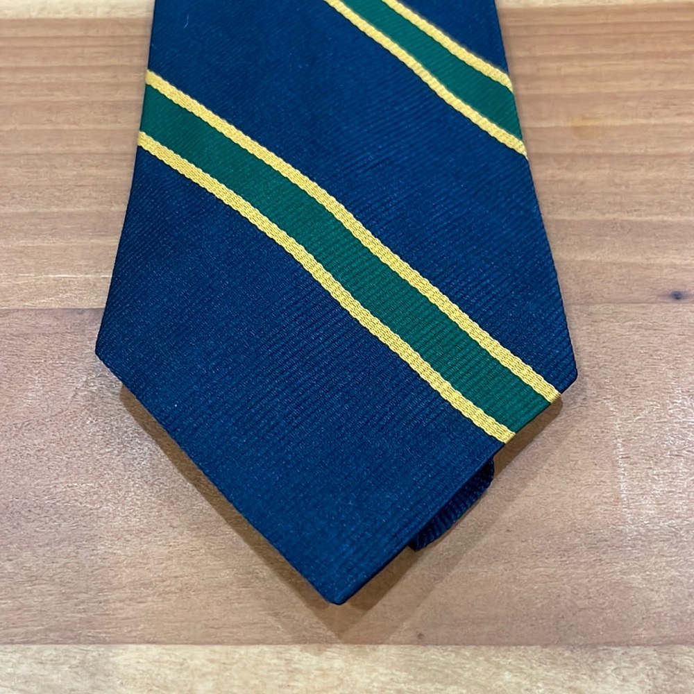 - Blue striped tie Vaughn